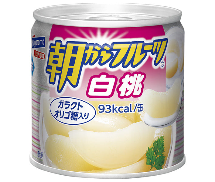 はごろもフーズ 朝からフルーツ 白桃 190g缶×24個入【日本出荷】