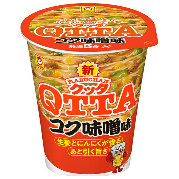 東洋水産 MARUCHAN QTTA(マルチャン クッタ) コク味噌味 82g×12個入【日本出荷】