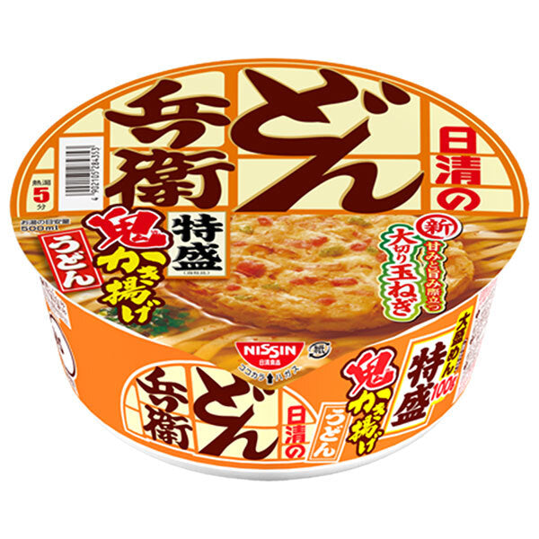 日清食品 日清のどん兵衛 特盛鬼かき揚げうどん 136g×12個入【日本出荷】