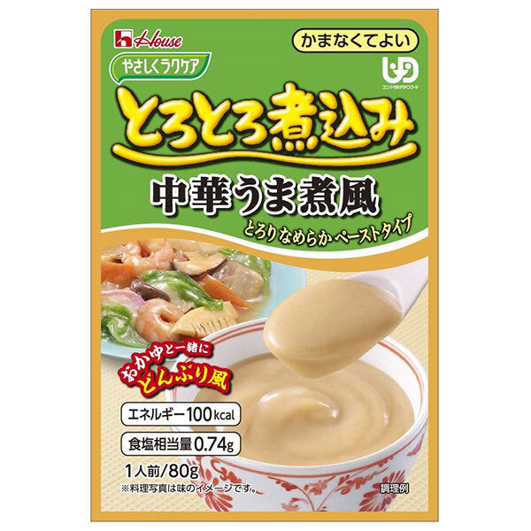 ハウス食品 やさしくラクケア とろとろ煮込み中華うま煮風 80g×40個入【日本出荷】