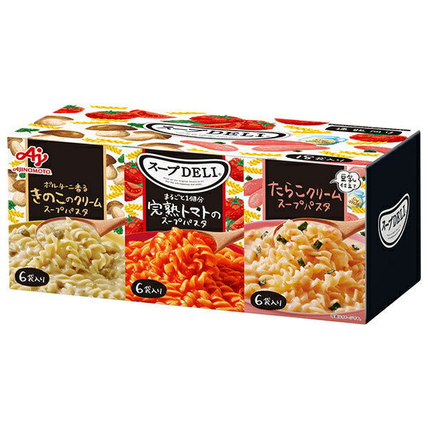 味の素 クノール スープDELI トマト/きのこ/たらこ 18袋×1箱入【日本出荷】