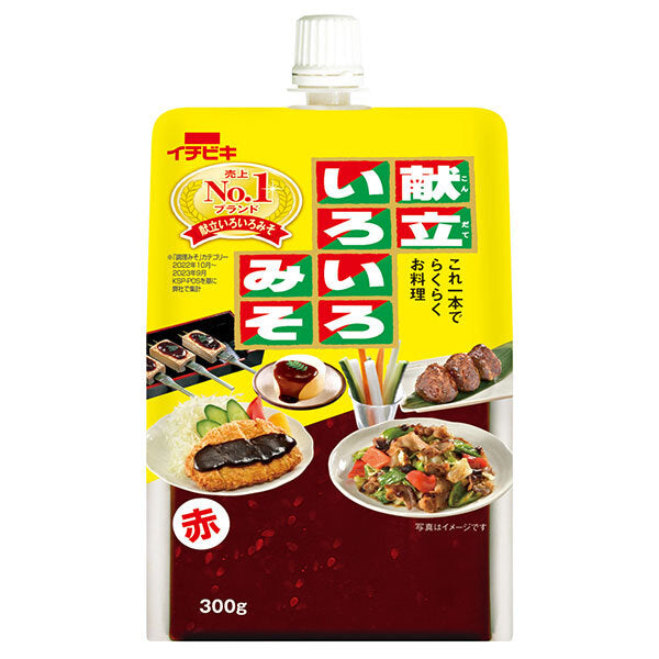 イチビキ 献立いろいろみそ 赤 300g×12本入【日本出荷】