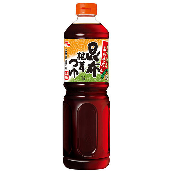 イチビキ あわせだし 昆布椎茸つゆ 1Lペットボトル×8本入【日本出荷】