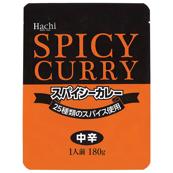 ハチ食品 スパイシーカレー お徳用 中辛 (180g×10袋)×4個入【日本出荷】