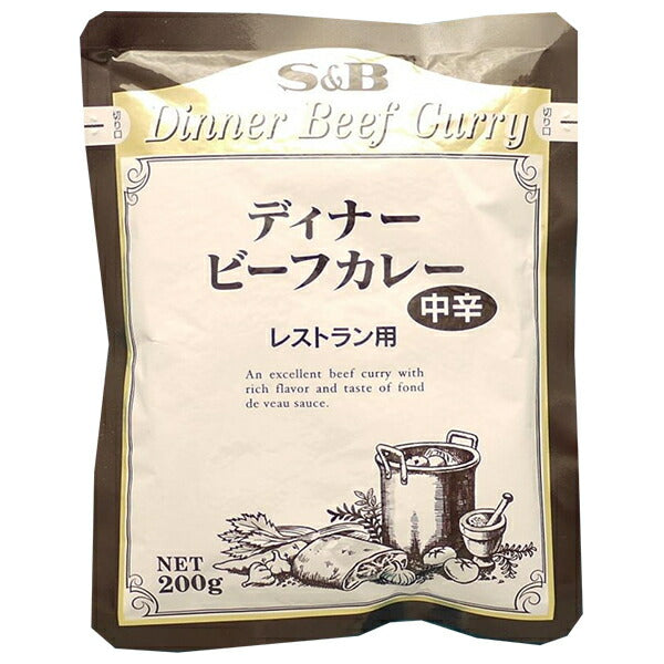 エスビー食品 レストランディナービーフカレー 中辛 200g×30個入【日本出荷】