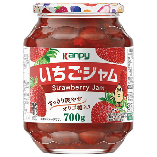 カンピー いちごジャム 700g瓶×6個入【日本出荷】