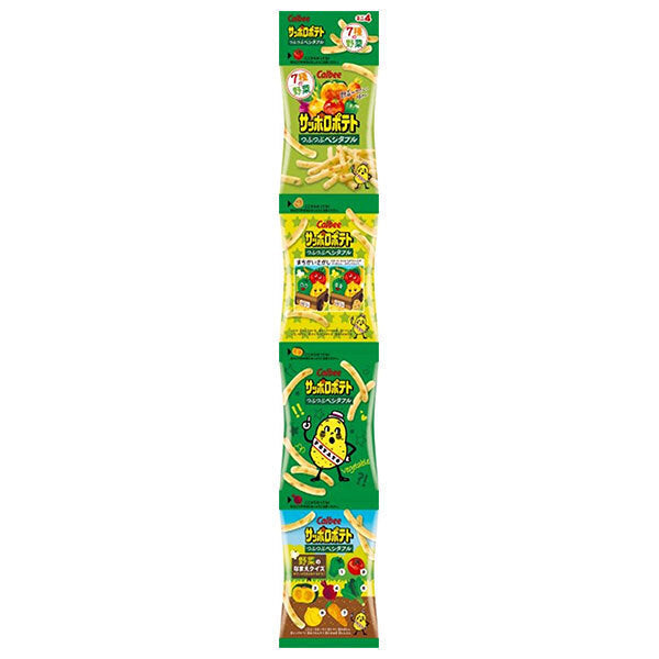 カルビー サッポロポテト つぶつぶベジ ミニ4 36g×10袋入【日本出荷】