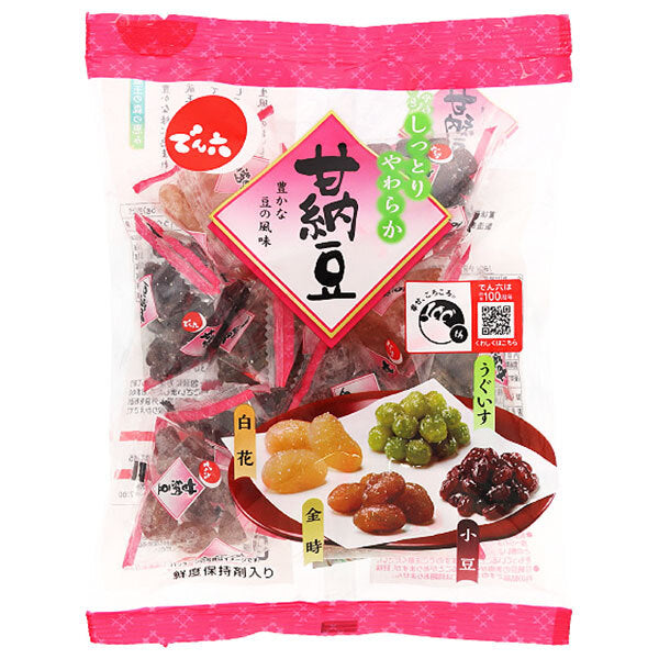 でん六 小袋甘納豆 180g×6袋入【日本出荷】