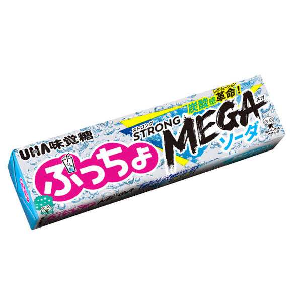 UHA味覚糖 ぷっちょスティック ストロングMEGAソーダ 10粒×10個入【日本出荷】