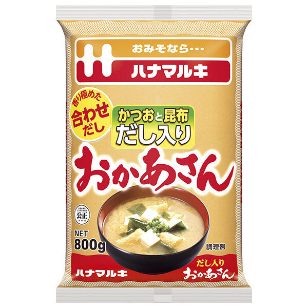 ハナマルキ だし入り おかあさん 800g×12袋入【日本出荷】