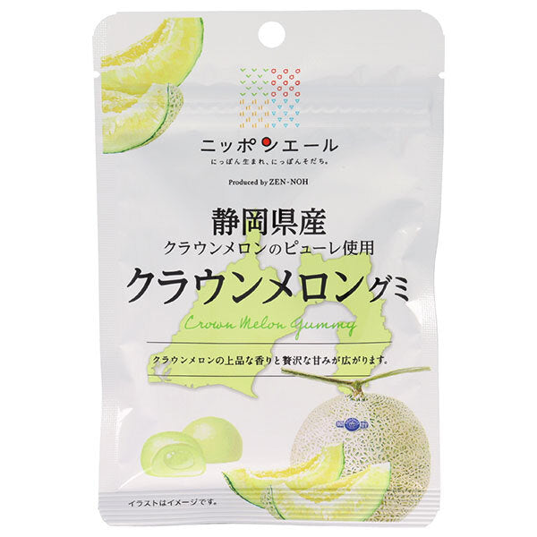JA全農 ニッポンエール 静岡県産クラウンメロン グミ 40g×10袋入【日本出荷】