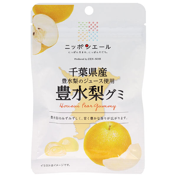 JA全農 ニッポンエール 千葉県産豊水梨 グミ 40g×10袋入【日本出荷】