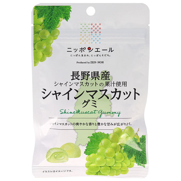 JA全農 ニッポンエール 長野県産シャインマスカット グミ 40g×10袋入【日本出荷】