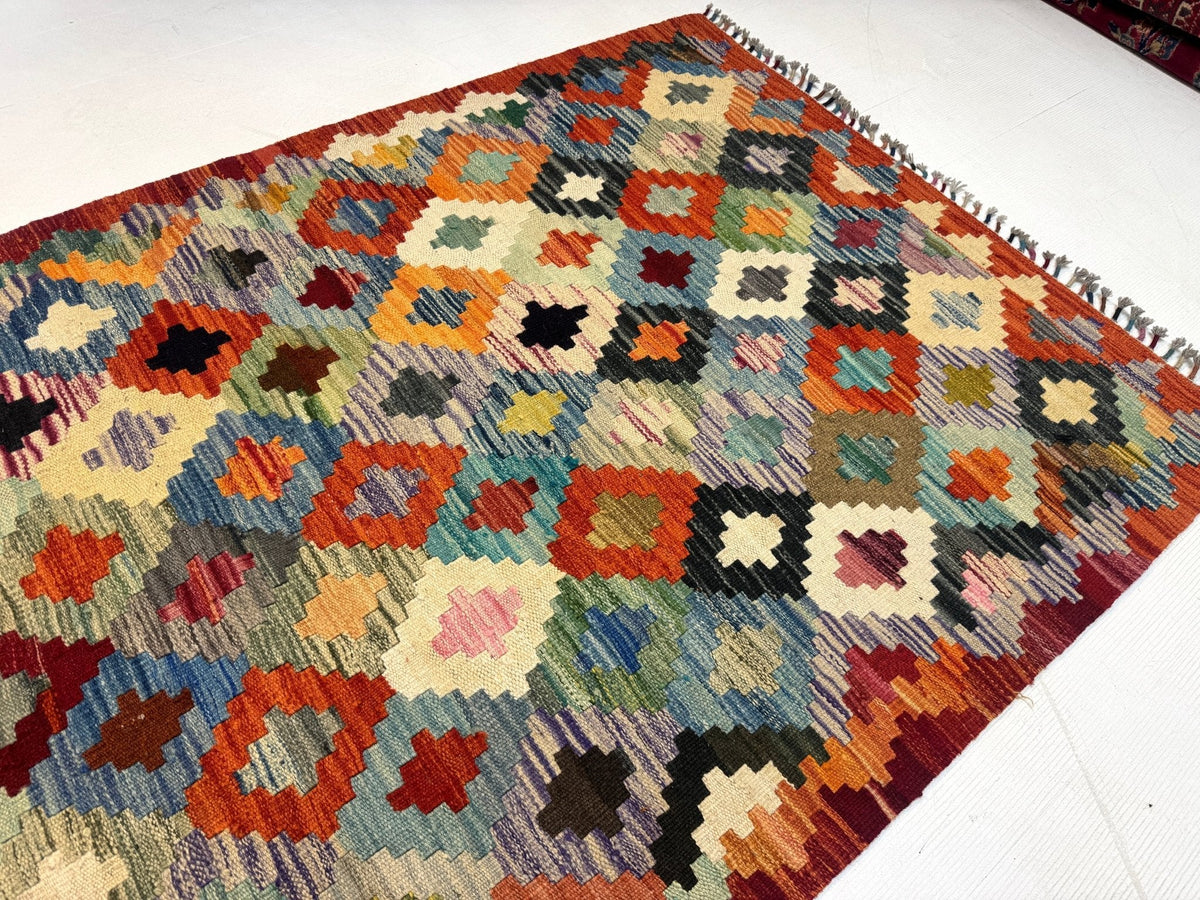 Afghan Maimana Kilim Rug | 3' 5" x 6' 8"
