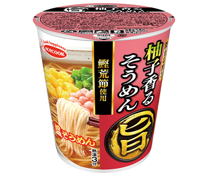 エースコック まる旨 柚子香るそうめん 50g×12個入【日本出荷】