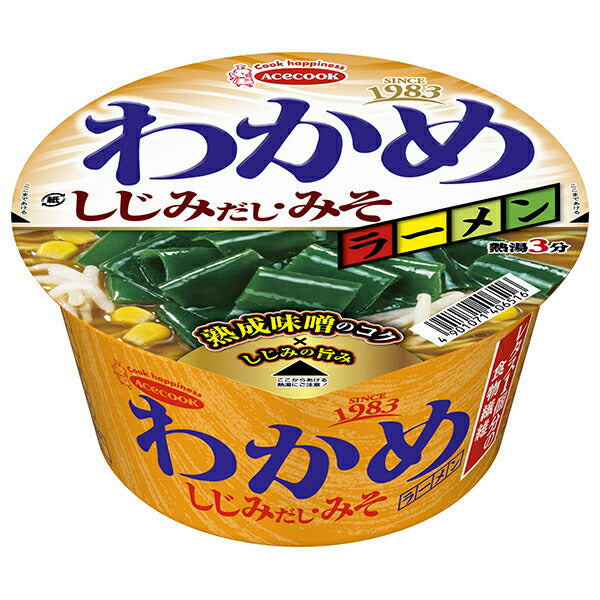 エースコック わかめラーメン しじみだし みそ 92g×12個入【日本出荷】