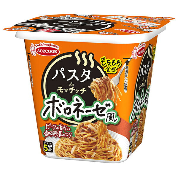 エースコック パスタdeモッチッチ ボロネーゼ風 95g×12個入【日本出荷】