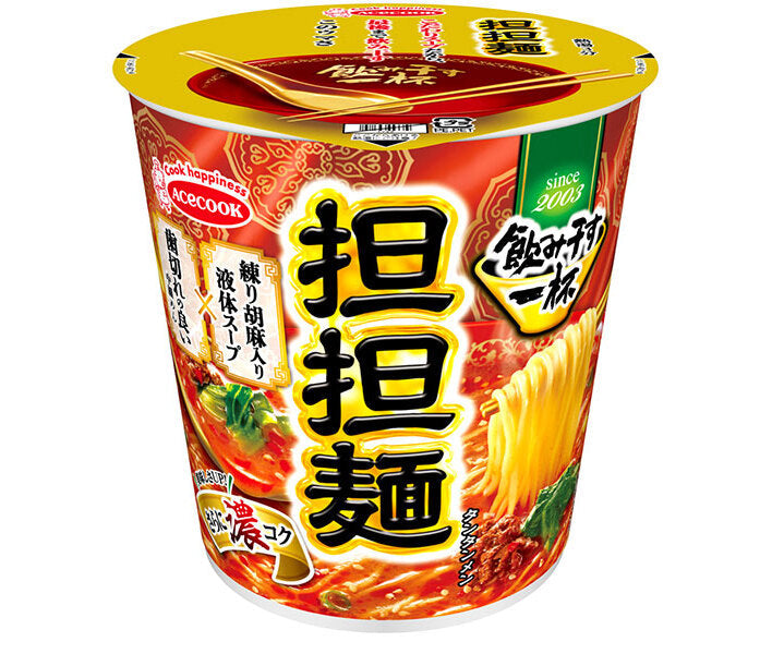 エースコック 飲み干す一杯 担担麺 74g×12個入【日本出荷】