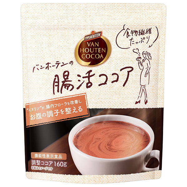 片岡物産 バンホーテンの腸活ココア 160g×12個入【日本出荷】