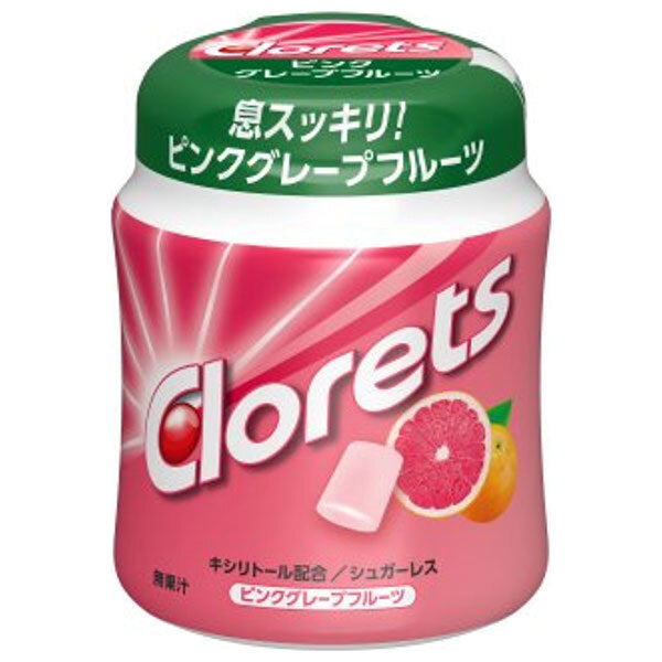 モンデリーズ ジャパン クロレッツXP ピンクグレープフルーツ ボトル(粒ガム) 130g×6個入【日本出荷】