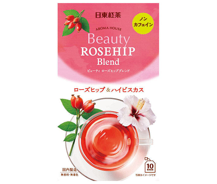 三井農林 日東紅茶 アロマハウス ビューティ ローズヒップ (2g×10袋)×36箱入【日本出荷】