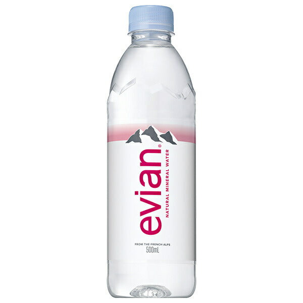 evian (エビアン) 500mlペットボトル×24本入【日本出荷】