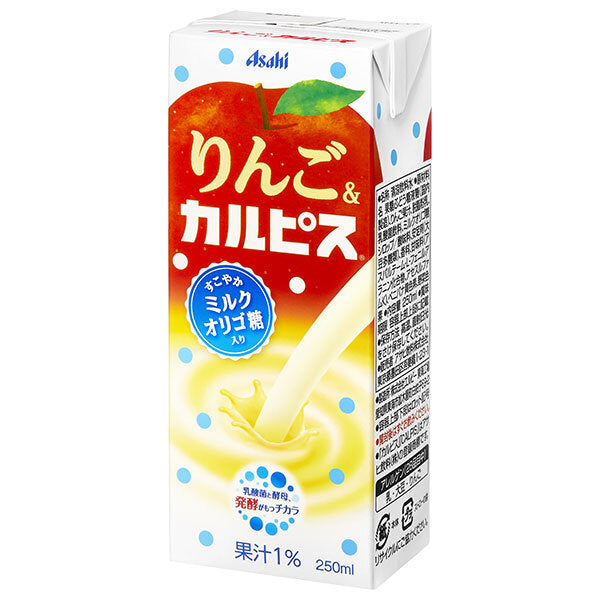 アサヒ飲料 りんご&カルピス 250ml紙パック×24本入【日本出荷】