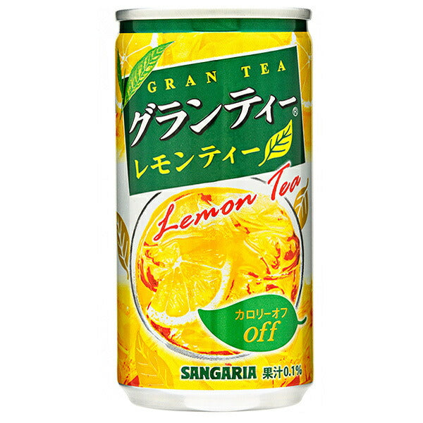 サンガリア グランティー レモンティー 185g缶×30本入【日本出荷】