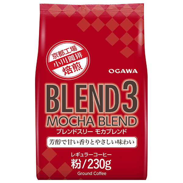 小川珈琲 ブレンド3モカブレンド(粉) 230g×12袋入【日本出荷】