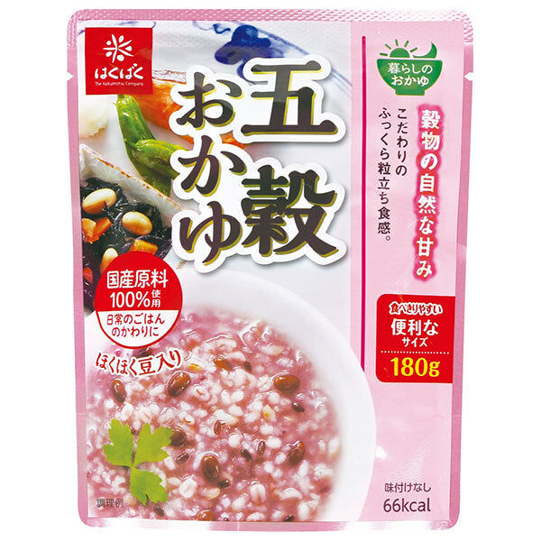 はくばく 暮らしのおかゆ 五穀おかゆ 180g×24袋入【日本出荷】