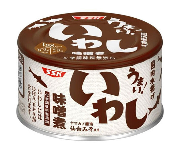 SSK うまい!いわし 味噌煮 150g缶×24個入【日本出荷】