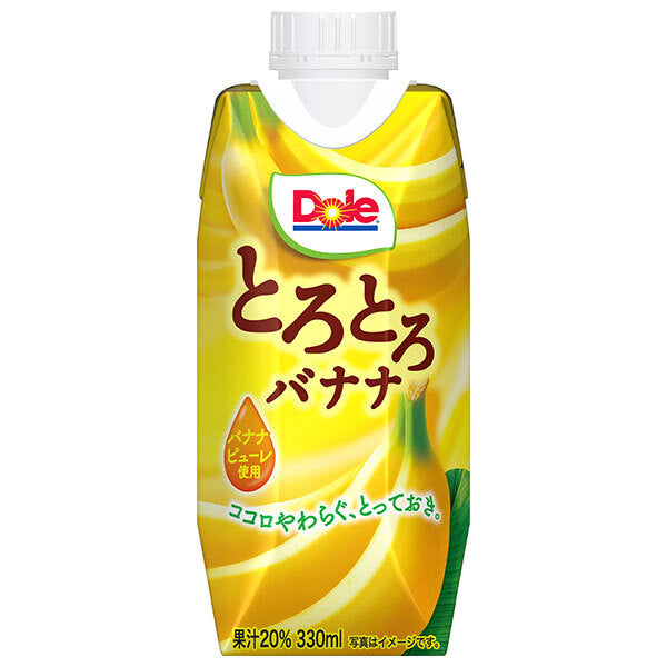 雪印メグミルク Dole(ドール) とろとろバナナ 330ml紙パック×12本入【日本出荷】