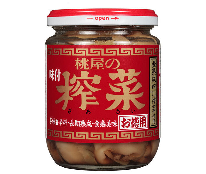 桃屋 味付ザーサイ お徳用 165g瓶×6個入【日本出荷】