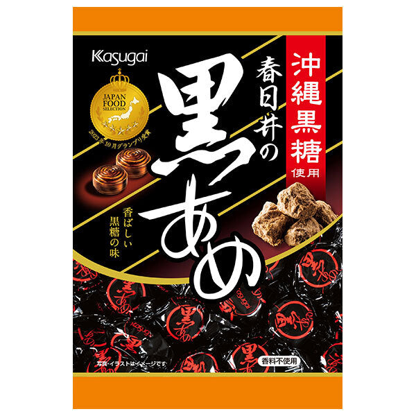 春日井製菓 黒あめ 134g×6個入【日本出荷】