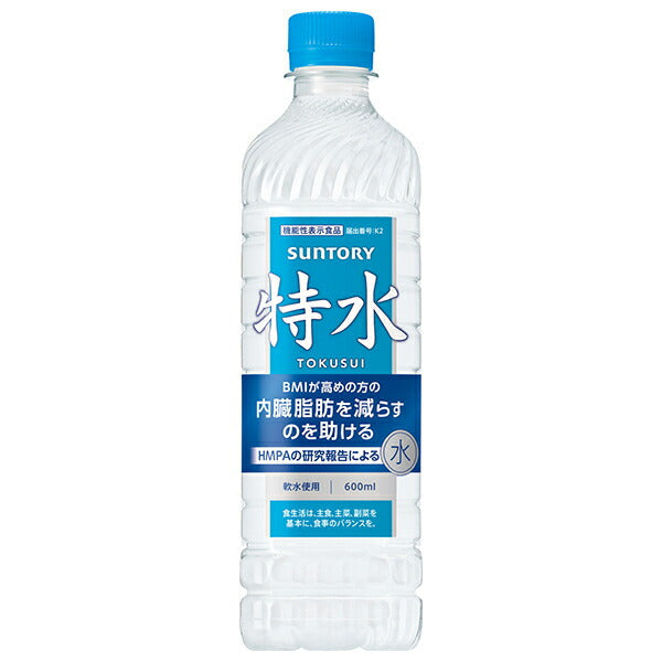 サントリー 特水 600mlペットボトル×24本入【日本出荷】