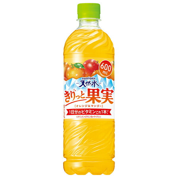 サントリー サントリー天然水 きりっと果実 オレンジ&マンゴー 600mlペットボトル×24本入【日本出荷】