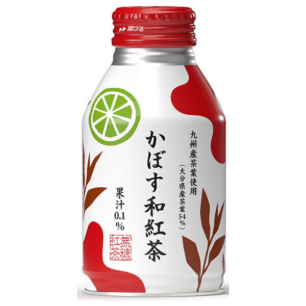 JAフーズ大分 かぼす和紅茶 275mlボトル缶×24本入【日本出荷】