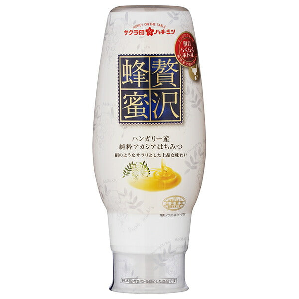 加藤美蜂園 サクラ印 贅沢蜂蜜ハンガリー産純粋アカシアはちみつ 290g×12本入【日本出荷】