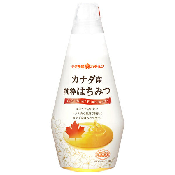 加藤美蜂園 サクラ印 カナダ産純粋はちみつ 290g×12本入【日本出荷】