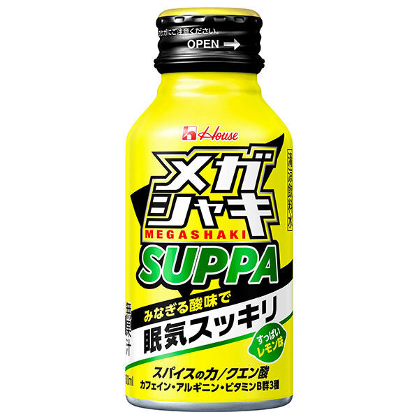 ハウスウェルネス メガシャキ SUPPA 100mlボトル缶×30本入【日本出荷】