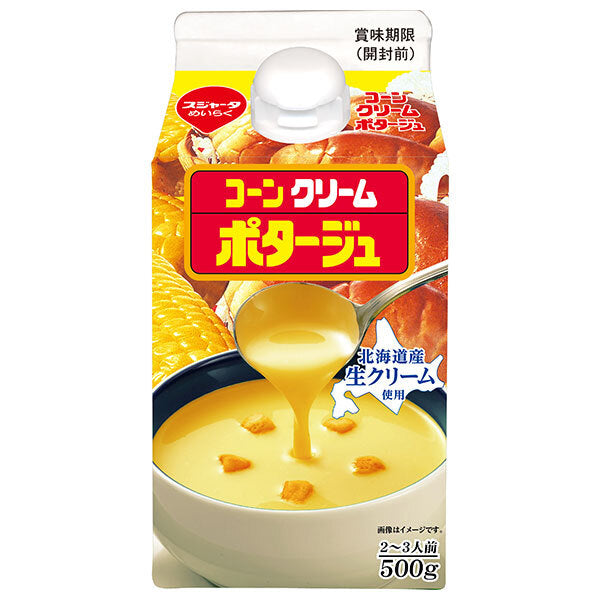 スジャータ コーンクリームポタージュ 裏ごし 500g紙パック×12本入【日本出荷】