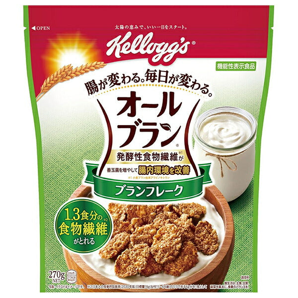ケロッグ オールブラン ブランフレーク 270g×6袋入【日本出荷】