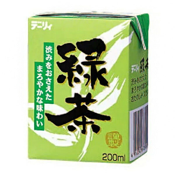南日本酪農協同 デーリィ 緑茶 200ml紙パック×24本入【日本出荷】