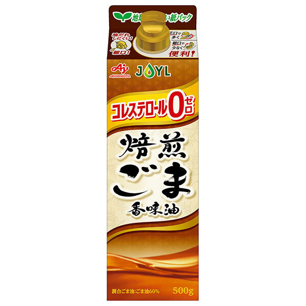 J-オイルミルズ AJINOMOTO 焙煎ごま香味油 500g×6本入【日本出荷】