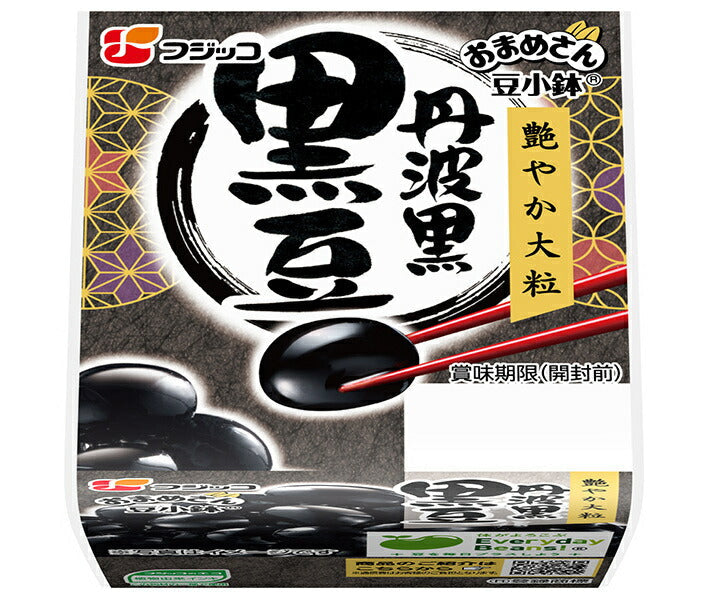 フジッコ おまめさん豆小鉢 丹波黒黒豆 (65g×2パック)×12袋入【日本出荷】
