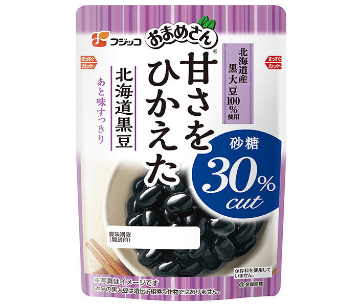 フジッコ おまめさん 甘さをひかえた 北海道黒豆 110g×10袋入【日本出荷】