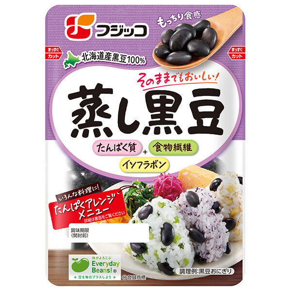フジッコ 蒸し黒豆 60g×12袋入【日本出荷】