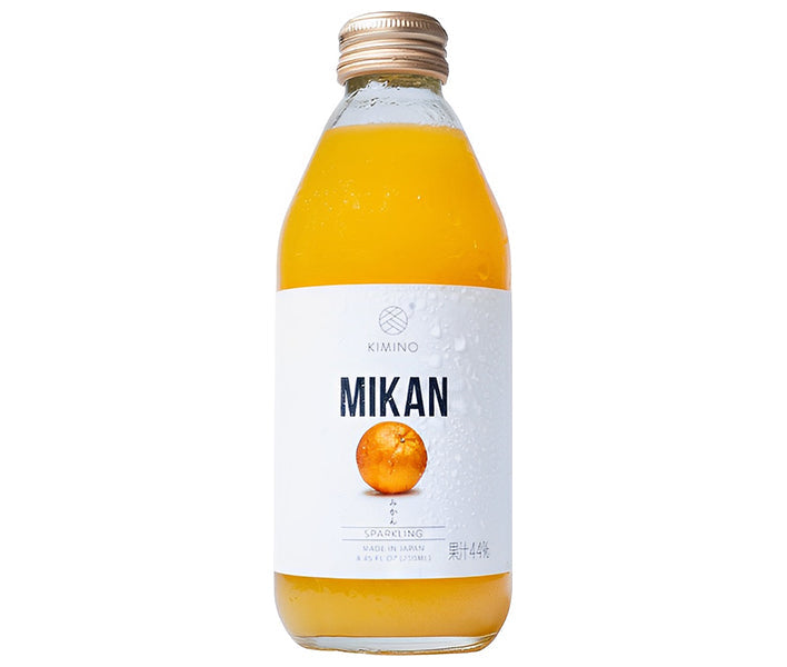 KIMINO DRINKS みかんスパークリングジュース 250ml瓶×24本入【日本出荷】