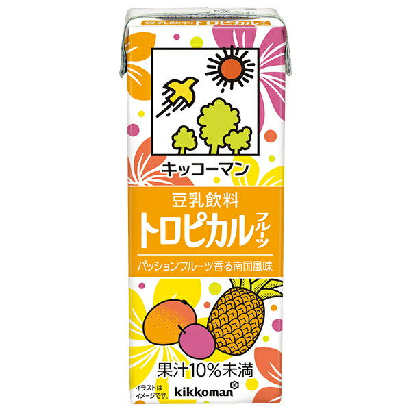 キッコーマン 豆乳飲料 トロピカルフルーツ 200ml紙パック×18本入【日本出荷】