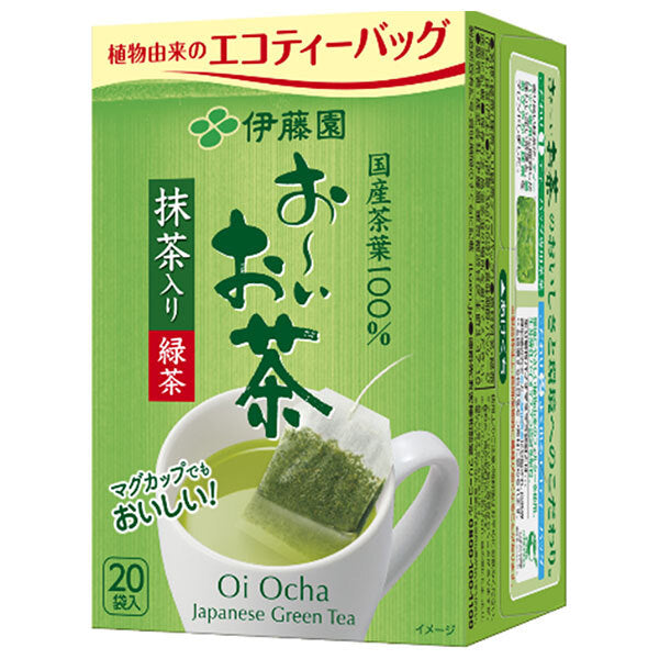伊藤園 お〜いお茶 エコティーバッグ緑茶 20袋入×10個入【日本出荷】